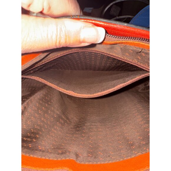 Hayes Sustainable One of a Kind Leather Tote Bag Purse Colorful Patchwork Artsy - Picture 4 of 12